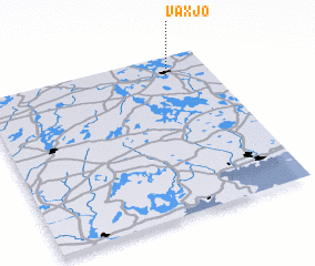 3d view of Växjö