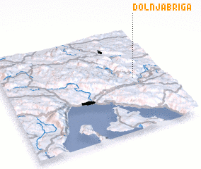 3d view of Dolnja Briga