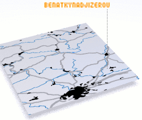 3d view of Benátky nad Jizerou