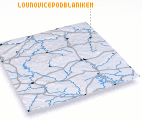 3d view of Louňovice pod Blaníkem