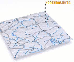 3d view of Hrazená Lhota