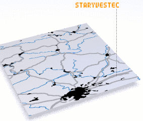 3d view of Starý Vestec