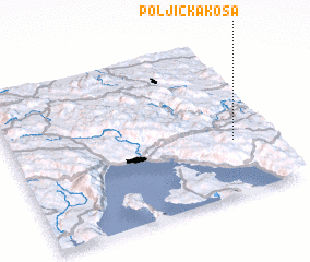 3d view of Poljička Kosa