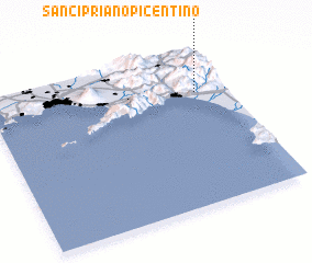 3d view of San Cipriano Picentino