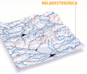 3d view of Mala Kostrevnica