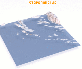 3d view of Stara Novalja