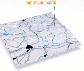 3d view of Sankt Wolfgang