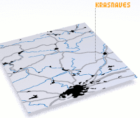 3d view of Krásná Ves