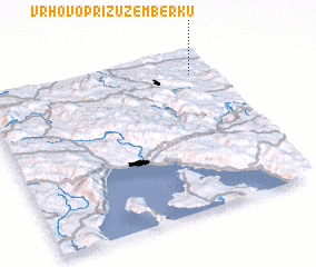 3d view of Vrhovo pri Žužemberku