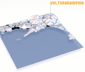 3d view of Volturara Irpina