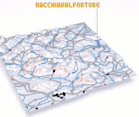 3d view of Macchia Valfortore