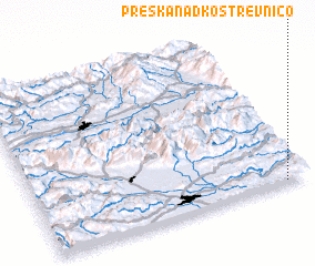 3d view of Preska nad Kostrevnico