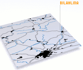 3d view of Bílá Hlína