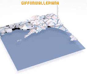 3d view of Giffoni Valle Piana