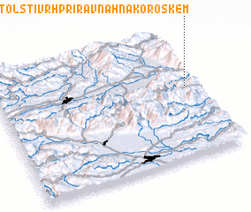 3d view of Tolsti Vrh pri Ravnah naKoroškem