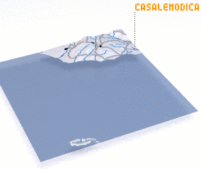 3d view of Casale Modica