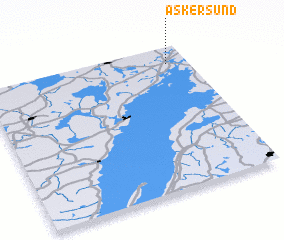 3d view of Askersund