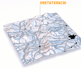 3d view of Umetatemachi