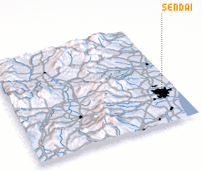 3d view of Sendai