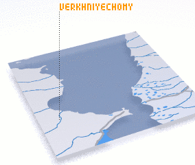 3d view of Verkhniye Chomy