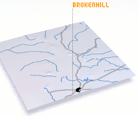 3d view of Broken Hill