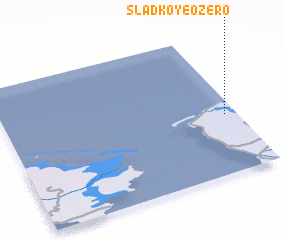 3d view of Sladkoye Ozero