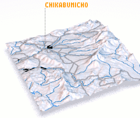 3d view of Chikabumichō