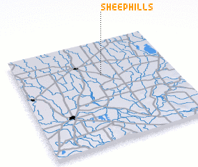 3d view of Sheep Hills