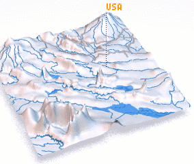 3d view of Usa