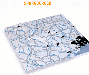 3d view of Spargo Creek