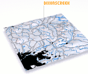 3d view of Dixons Creek