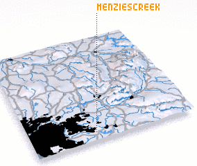 3d view of Menzies Creek