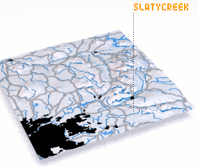 3d view of Slaty Creek