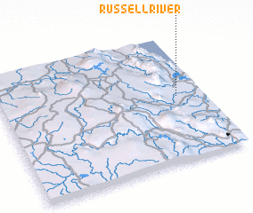 3d view of Russell River