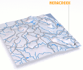 3d view of Mena Creek