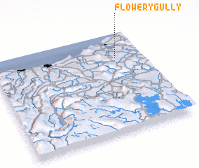 3d view of Flowery Gully