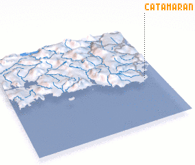 3d view of Catamaran