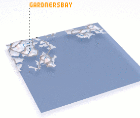 3d view of Gardners Bay