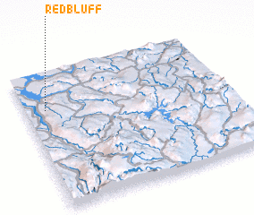 3d view of Red Bluff