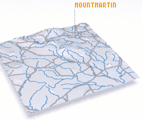 3d view of Mount Martin