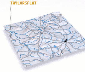 3d view of Taylors Flat
