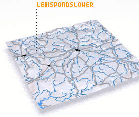 3d view of Lewis Ponds Lower