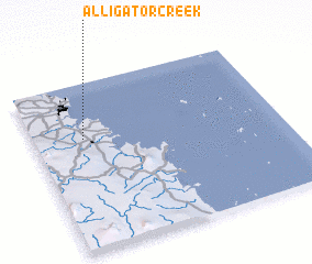 3d view of Alligator Creek