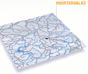 3d view of Mount Knowles