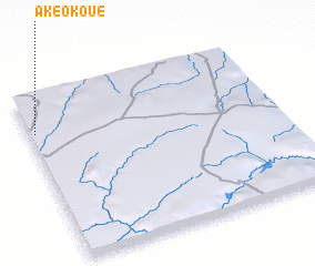 3d view of Akéokoué