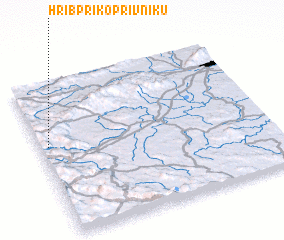 3d view of Hrib pri Koprivniku