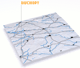 3d view of Dívčí Kopy