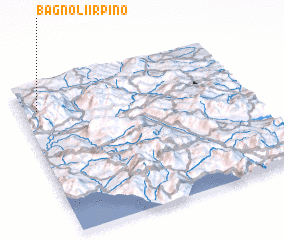 3d view of Bagnoli Irpino