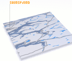 3d view of Saursfjord