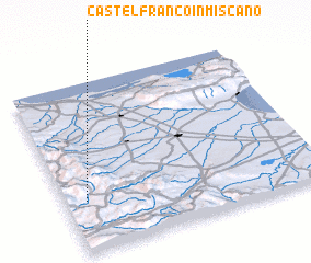 3d view of Castelfranco in Miscano